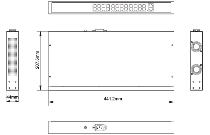 24 ports poe switch